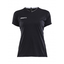 Craft Sport-Shirt Progress Practice (100% Polyester) schwarz Damen